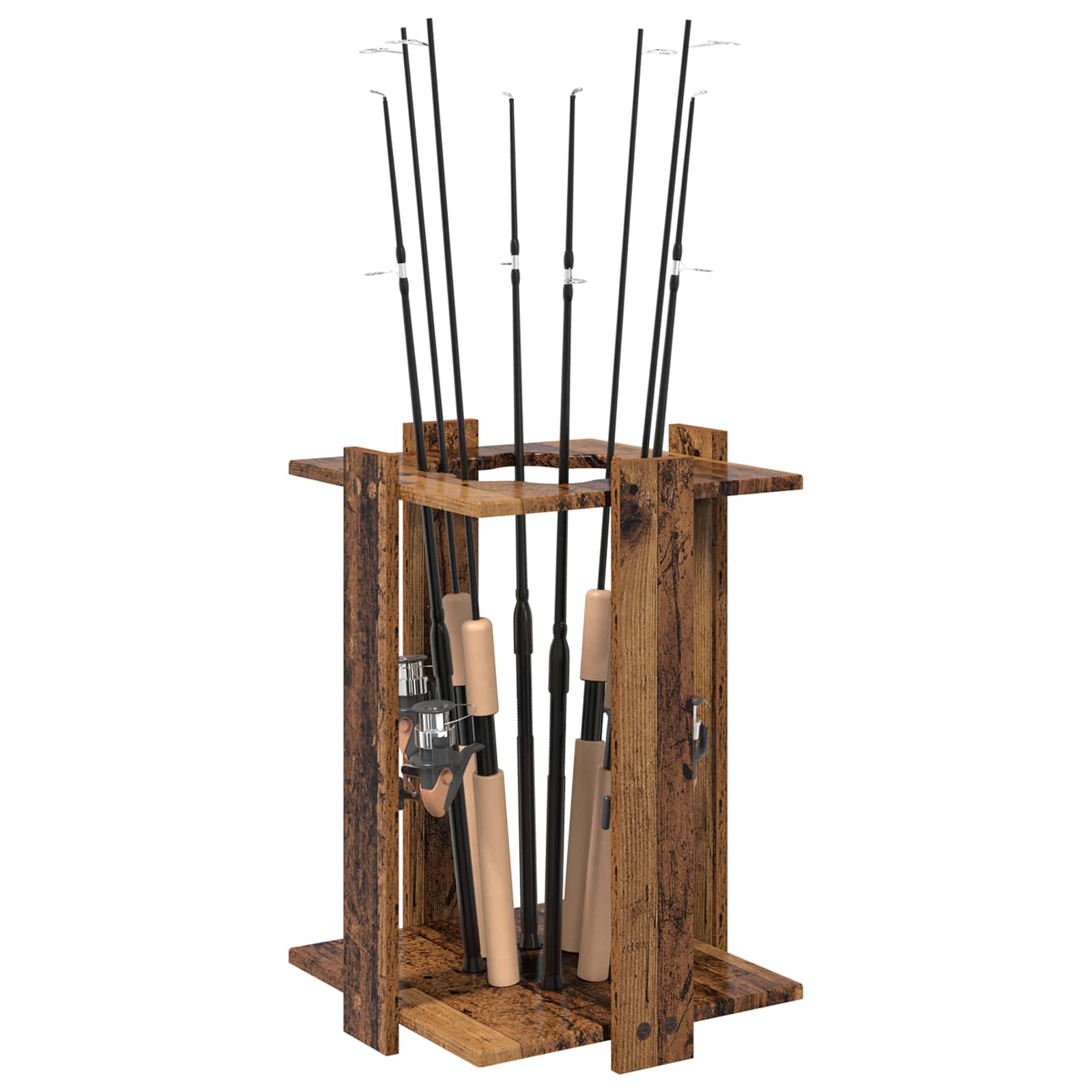 Biljartkeu standaard Bewerkt hout 42 x 43 x 60 cm Oud hout
