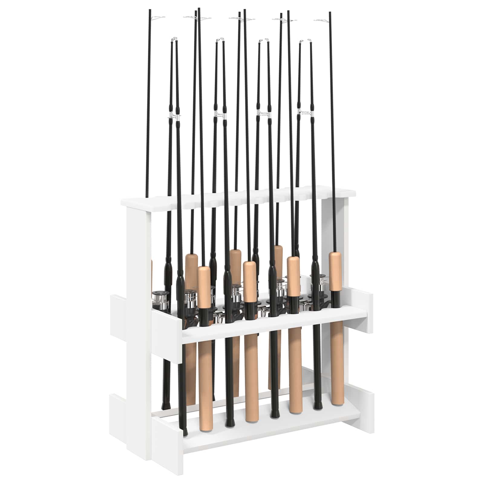 Biljartkeu standaard Bewerkt hout 60 x 35 x 60 cm Wit