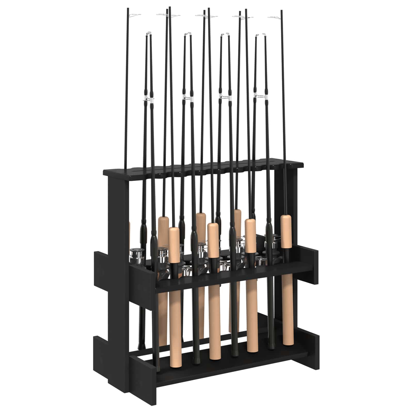 Biljartkeu standaard Bewerkt hout 60 x 35 x 60 cm Zwart