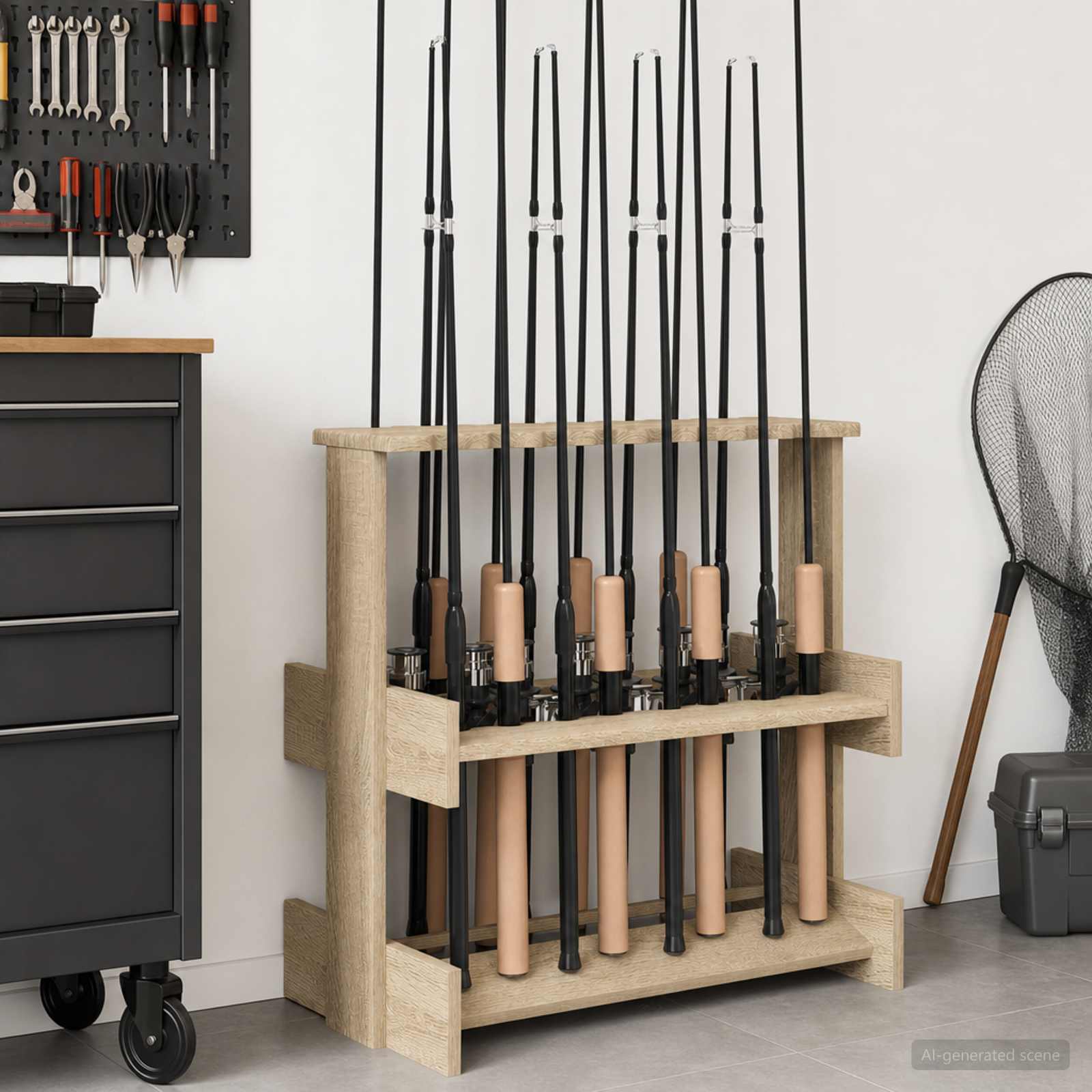 Biljartkeu standaard Bewerkt hout 60 x 35 x 60 cm Sonoma