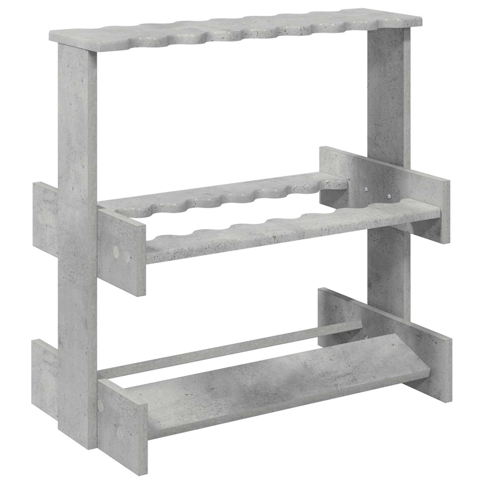 Biljartkeu standaard Bewerkt hout 60 x 35 x 60 cm Betongrijs