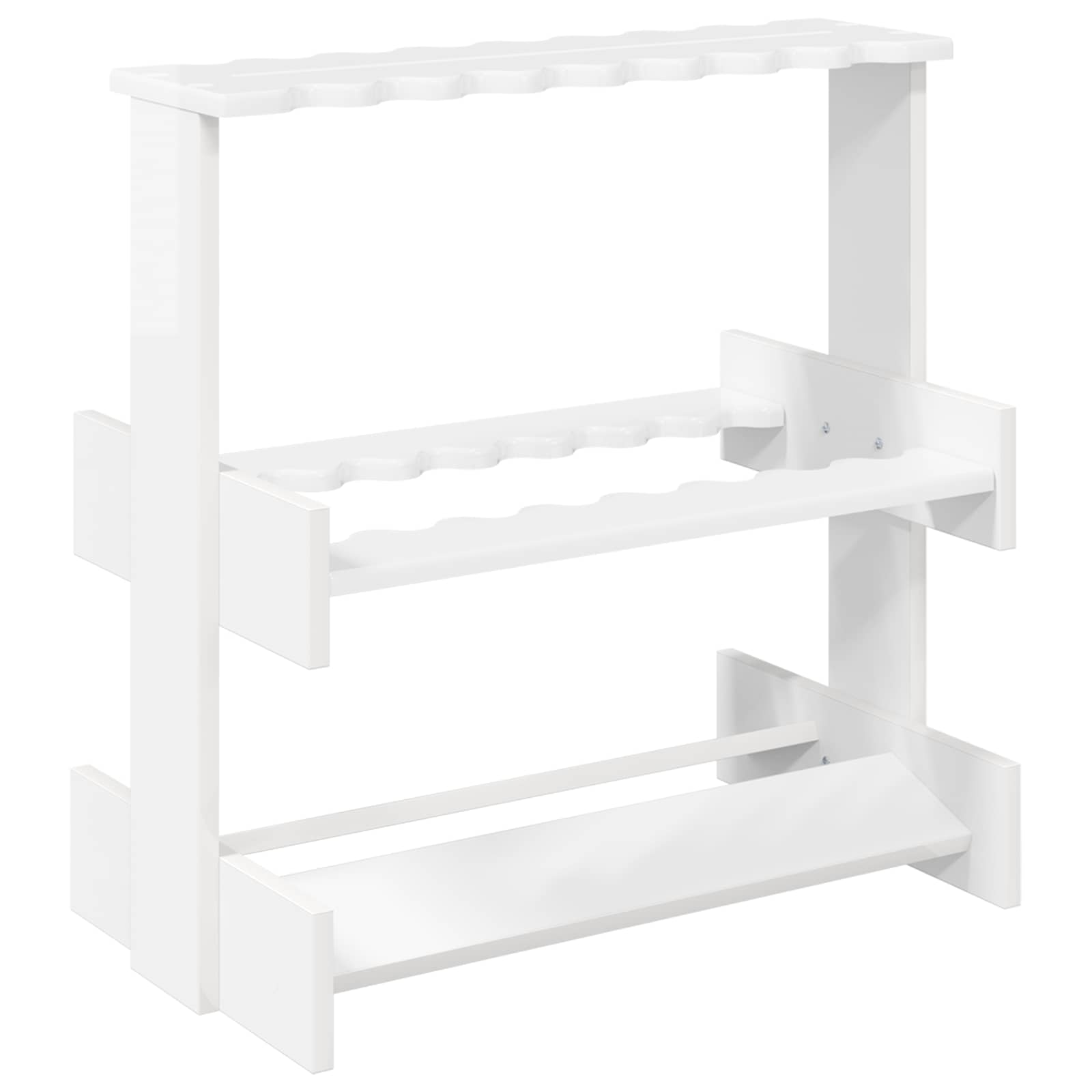 Biljartkeu standaard Bewerkt hout 60 x 35 x 60 cm Glanzend Wit
