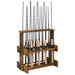Biljartkeu standaard Bewerkt hout 60 x 35 x 60 cm Gerookt eiken
