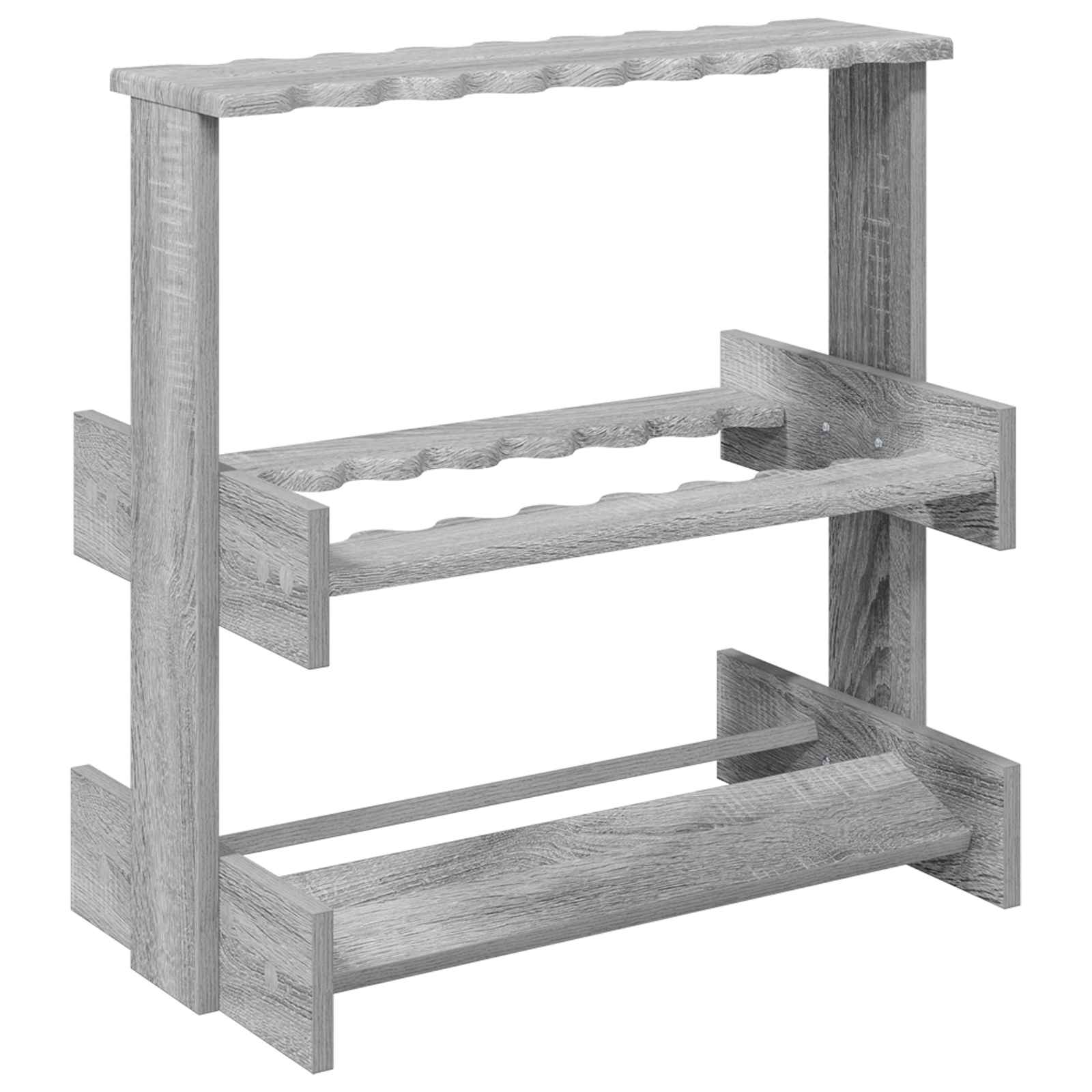 Biljartkeu standaard Bewerkt hout 60 x 35 x 60 cm Grijs Sonoma