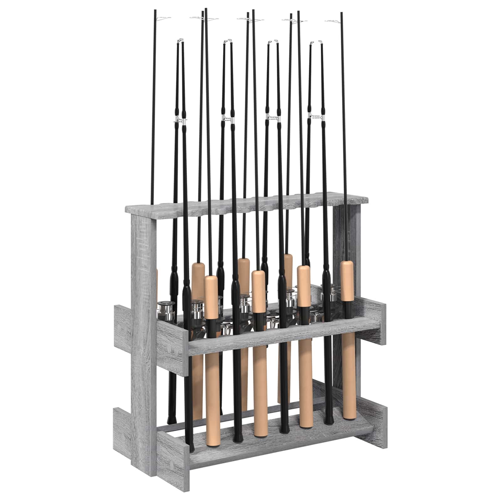 Biljartkeu standaard Bewerkt hout 60 x 35 x 60 cm Grijs Sonoma