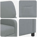 Relaxfauteuil Lichtgrijs Stof