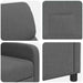 Relaxfauteuil Donkergrijs Stof