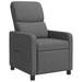 Relaxfauteuil Donkergrijs Stof