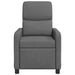 Relaxfauteuil Donkergrijs Stof