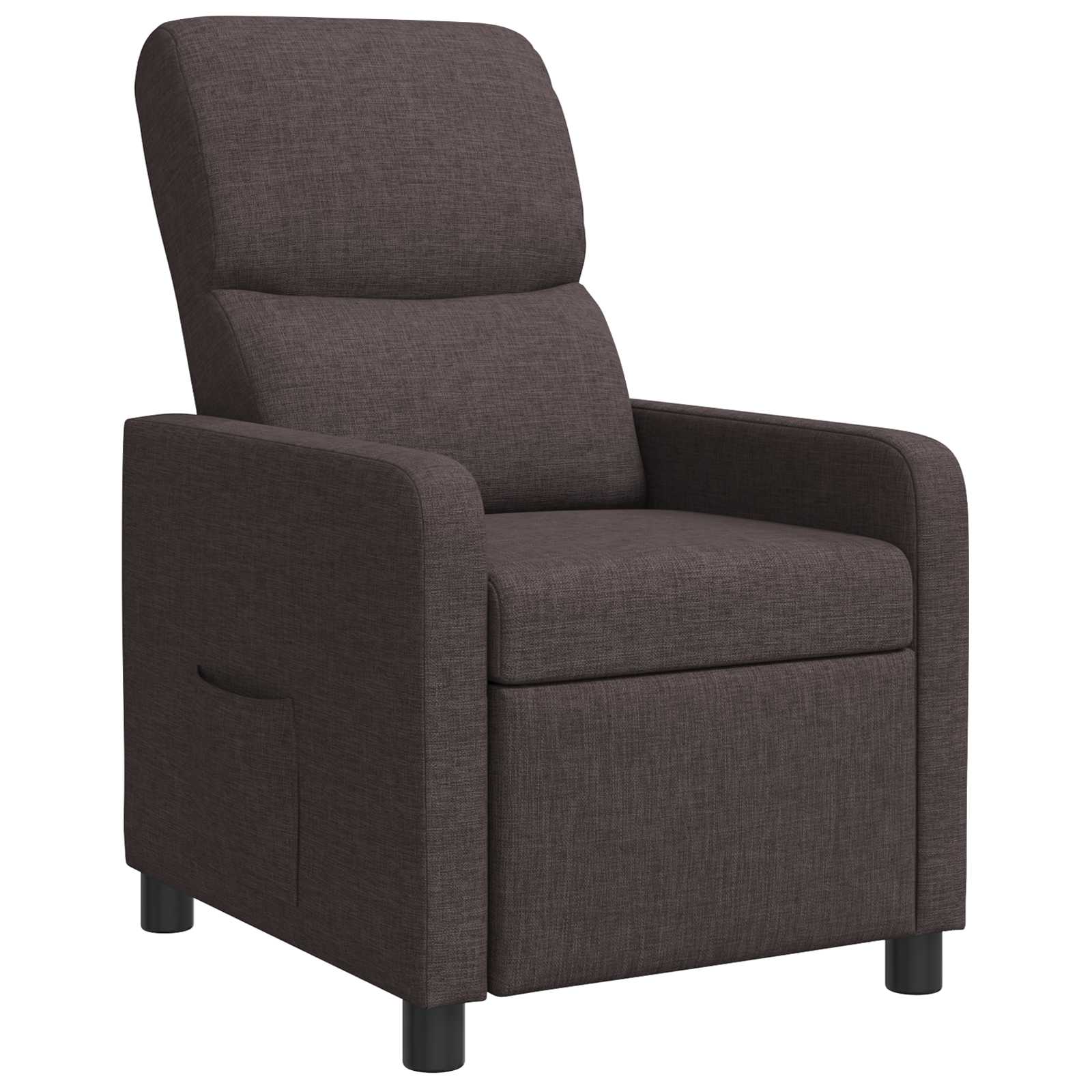 Relaxfauteuil Donkerbruin Stof