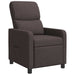 Relaxfauteuil Donkerbruin Stof