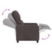 Relaxfauteuil Donkerbruin Stof