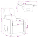 Relaxfauteuil Donkerbruin Stof