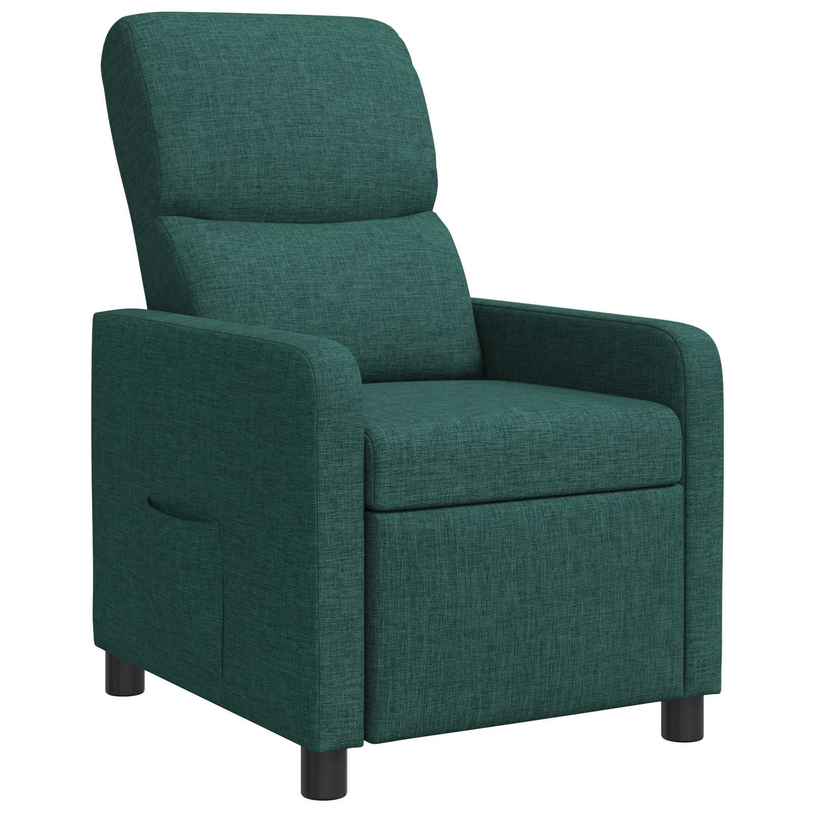 Relaxfauteuil Donkergroen Stof