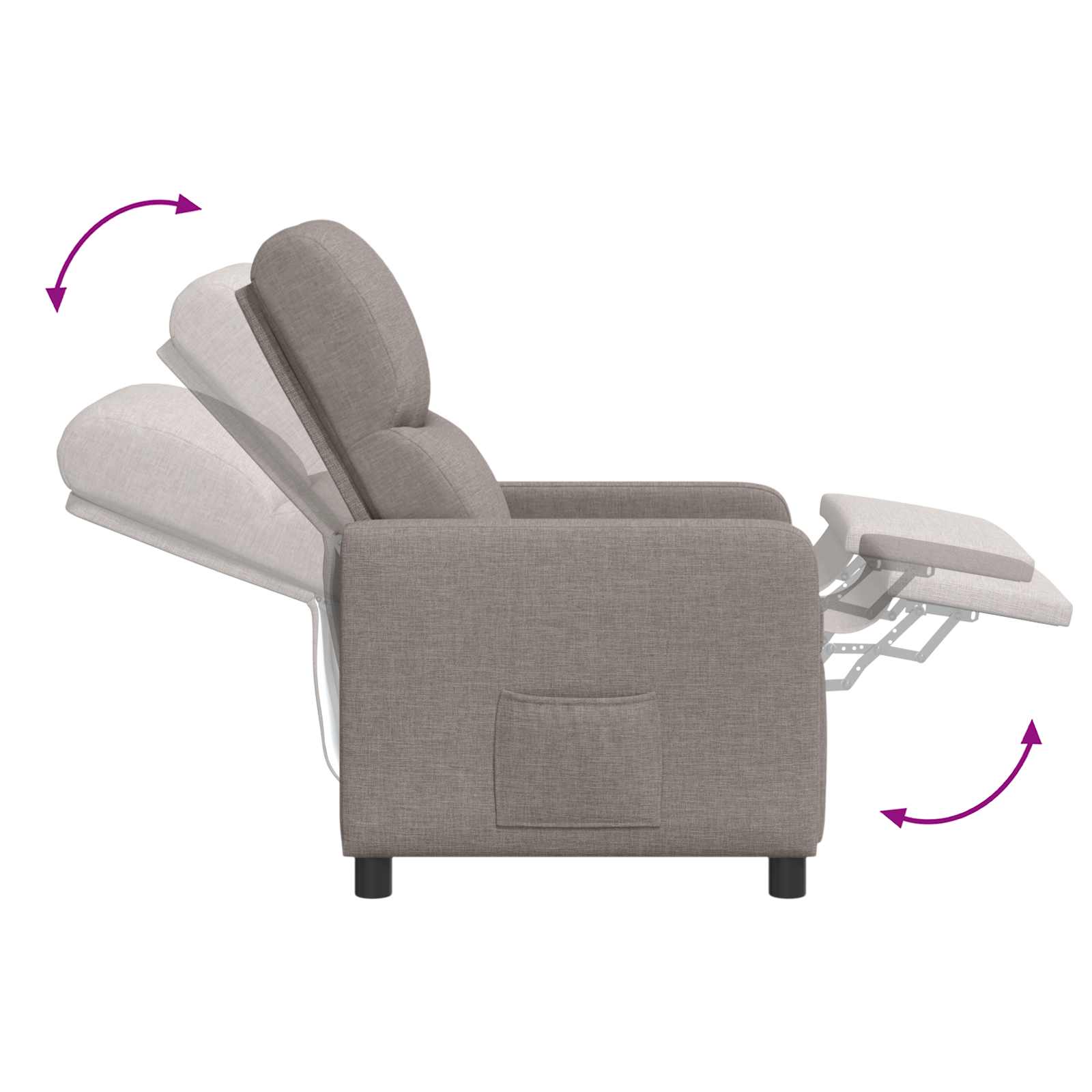 Relaxfauteuil Taupe