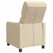 Relaxfauteuil Crèmekleurig Stof