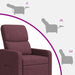 Relaxfauteuil Paars Stof