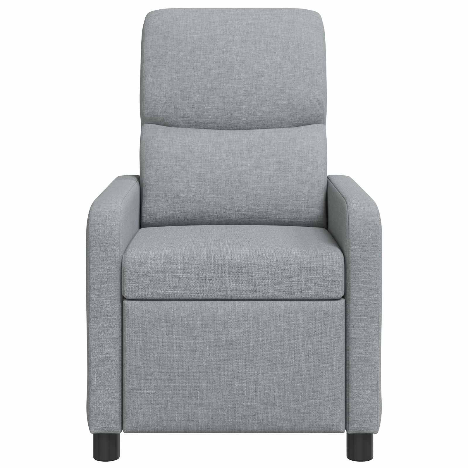 Massage Recliner Lichtgrijs Stof