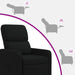 Relaxfauteuil Zwart Stof