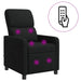 Relaxfauteuil Zwart Stof
