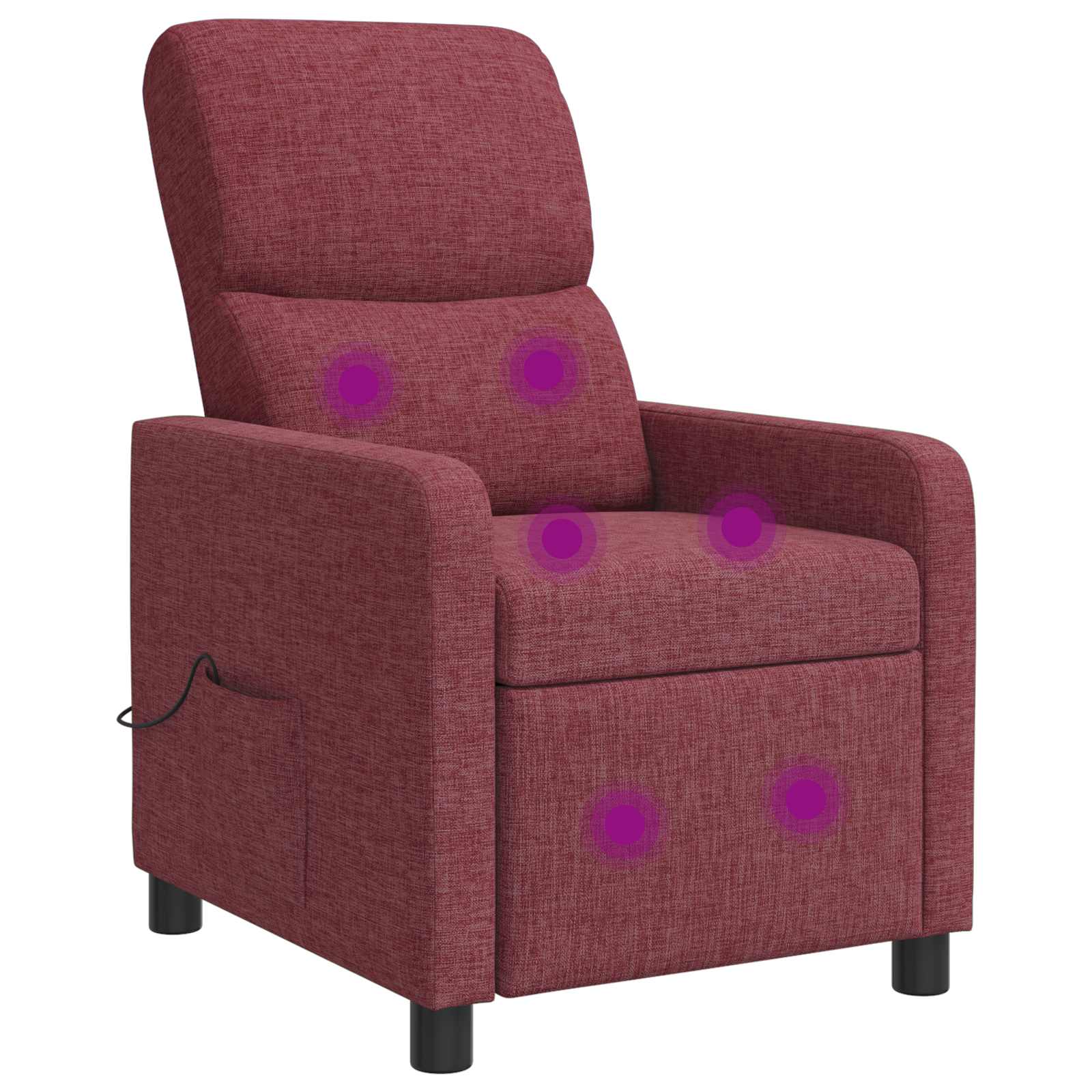 Relaxfauteuil Wijnrood Stof