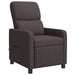 Massage Recliner Donkerbruin Stof