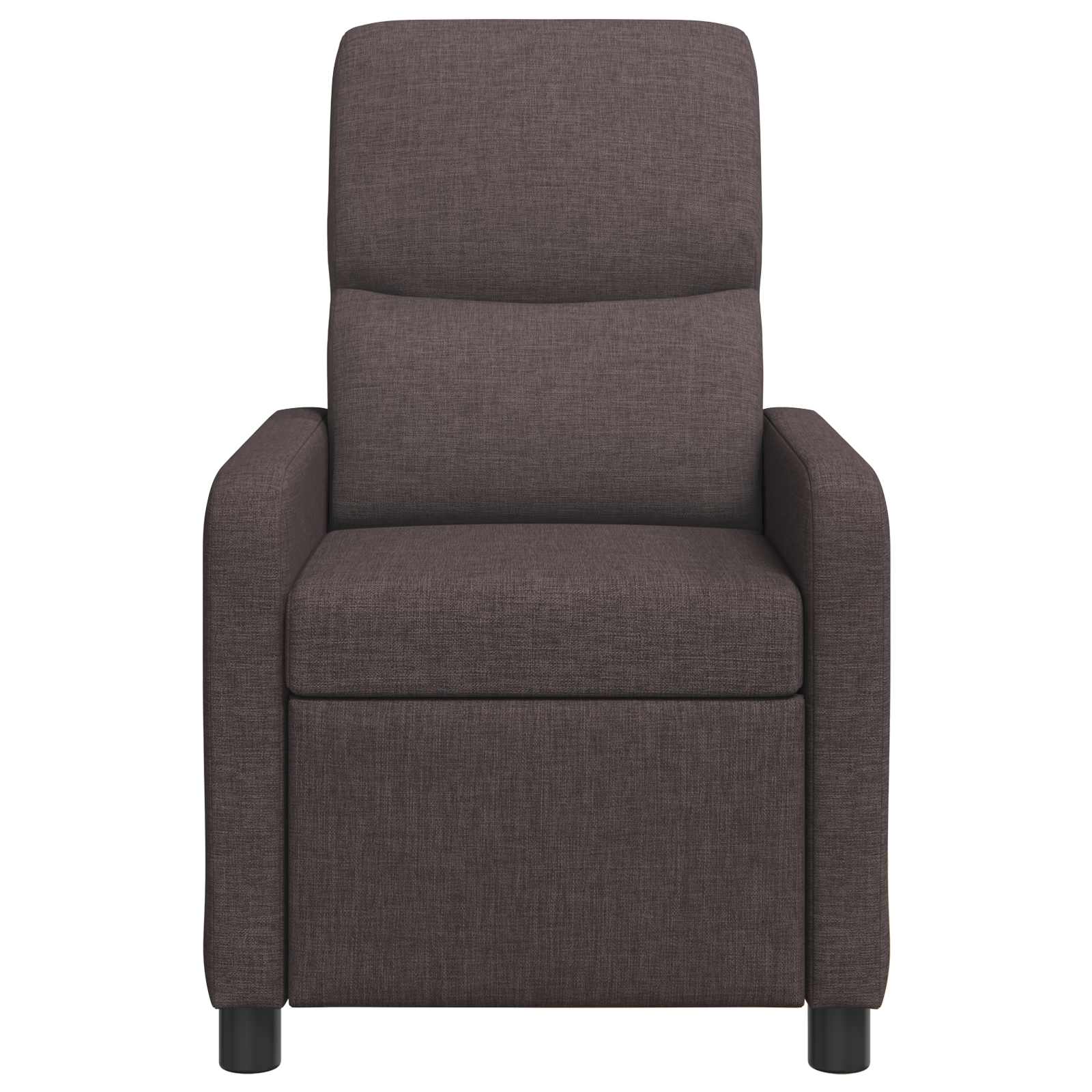 Massage Recliner Donkerbruin Stof