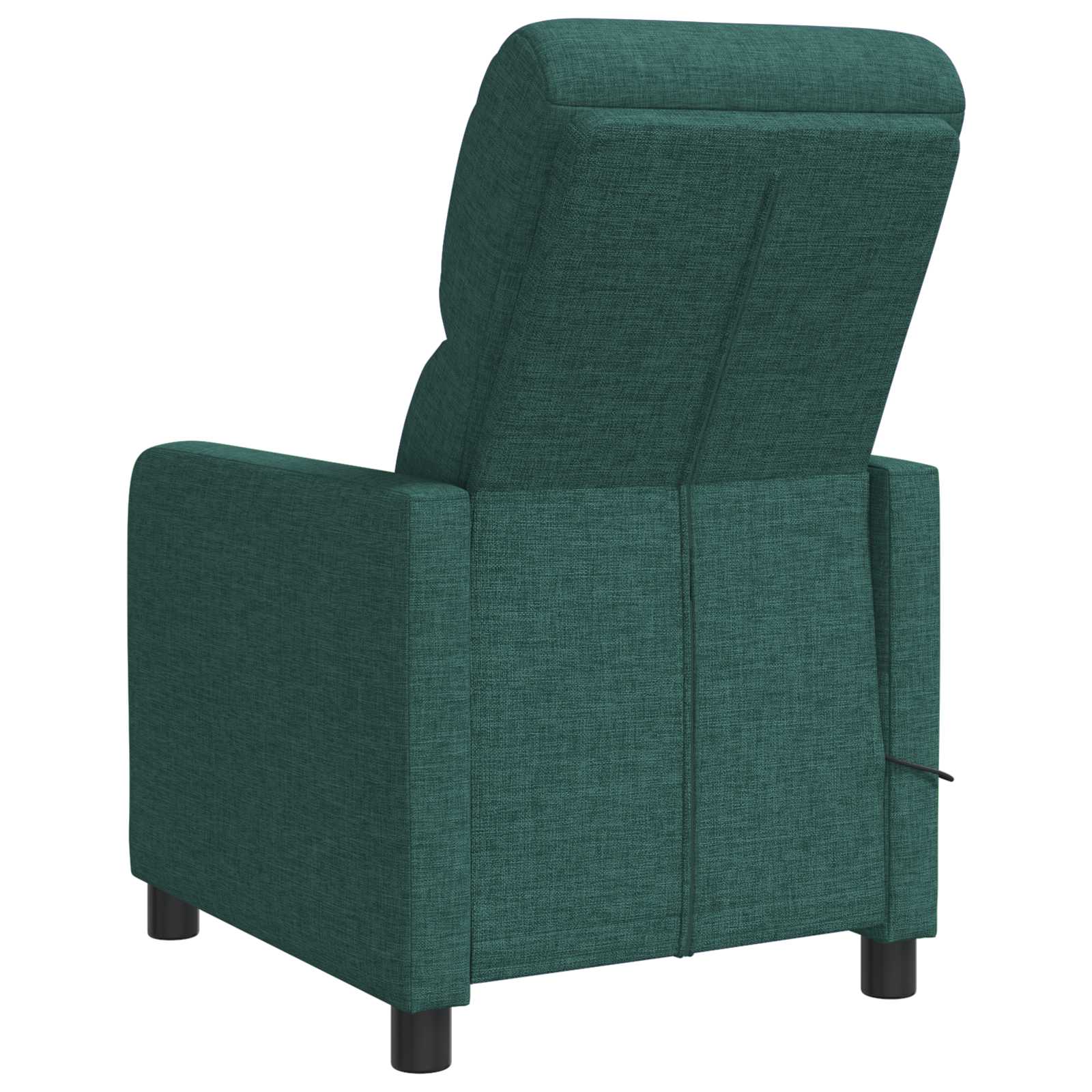Massage Recliner Donkergroen Stof