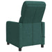 Massage Recliner Donkergroen Stof