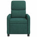 Massage Recliner Donkergroen Stof