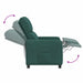 Massage Recliner Donkergroen Stof
