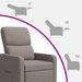 Massage Recliner Taupe