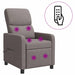 Massage Recliner Taupe