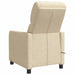 Relaxfauteuil Crèmekleurig Stof