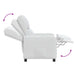Relaxfauteuil Wit Stof