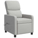 Massage Recliner Wolkengrijs Stof Wolkengrijze stof