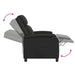 Relaxfauteuil Zwart Kunstleer