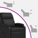 Relaxfauteuil Zwart Kunstleer