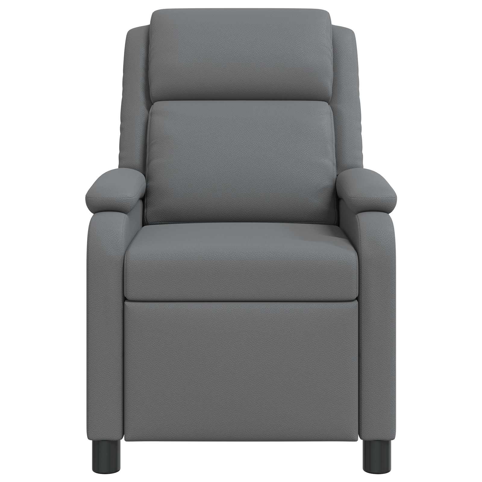 Relaxfauteuil Grijs Kunstleer
