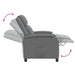 Relaxfauteuil Grijs Kunstleer