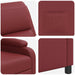 Relaxfauteuil Wijnrood Kunstleer