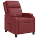 Relaxfauteuil Wijnrood Kunstleer