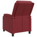 Relaxfauteuil Wijnrood Kunstleer