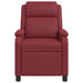Relaxfauteuil Wijnrood Kunstleer