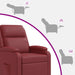 Relaxfauteuil Wijnrood Kunstleer