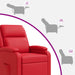 Relaxfauteuil Rood Kunstleer