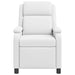 Relaxfauteuil Wit Kunstleer