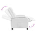 Relaxfauteuil Wit Kunstleer