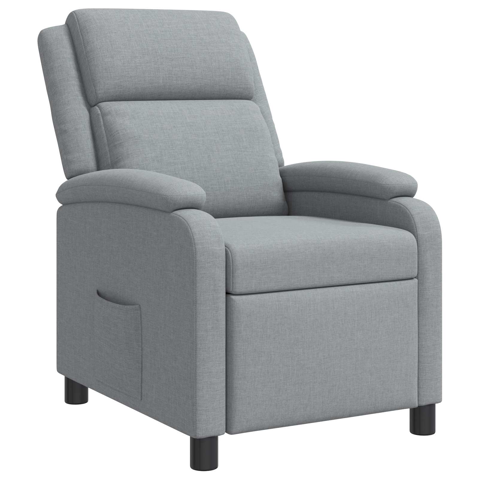 Relaxfauteuil Lichtgrijs Stof
