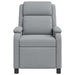 Relaxfauteuil Lichtgrijs Stof